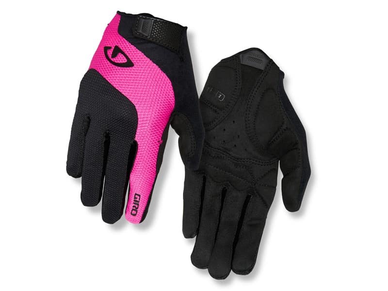 Rękawiczki damskie GIRO TESSA GEL LF długi palec black bright pink roz. XL (obwód dłoni 205-210 mm / dł. dłoni 196-205 mm) (WYPRZEDAŻ -50%)