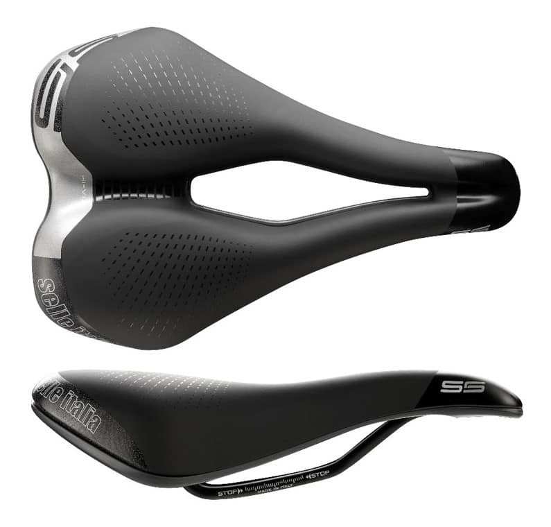 SELLE ITALIA SPORTOURING MAX S 5 SUPERFLOW L balnelis (ID Match L3), FeC Alloy bėgeliai, Hi-Viz, gelis, 385 g