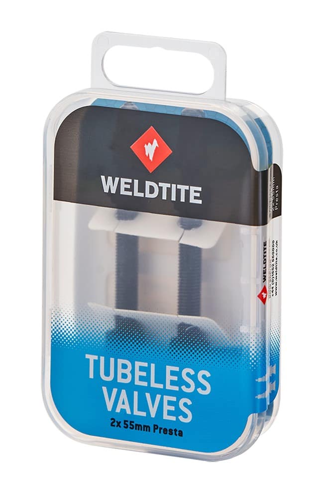 Zestaw wentyli WELDTITE TUBELESS VALVE KIT (2 x 55mm Presta) (NEW)