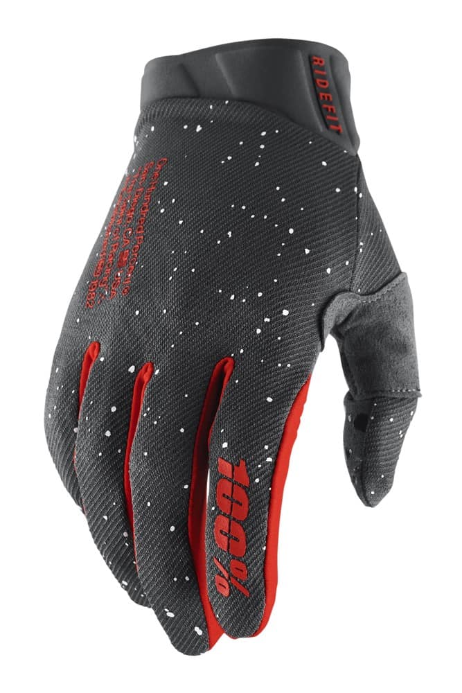Pilnų pirštų pirštinės 100% RIDEFIT Glove mars, dydis L (delno ilgis 193-200 mm)