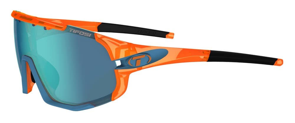 Okulary TIFOSI SLEDGE CLARION crystal orange (3 szkła Clarion Blue 13%, AC Red 39%, Clear 90% transmisji światła) (NEW).