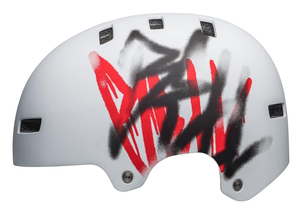 Kask bmx BELL LOCAL matte white scribble roz. M (55–59 cm) (NEW 2025)