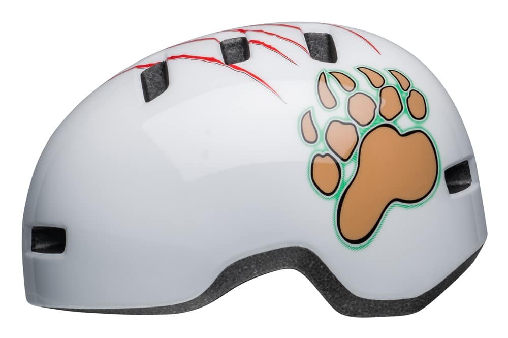 Vaikiškas šalmas BELL LIL RIPPER baltas su grizlio raštu, dydis S (48–55 cm)