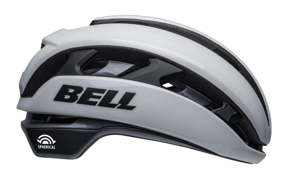 Gravel ir plento šalmas BELL XR SPHERICAL, matinis ir blizgus baltas bei juodas, dydis S (52–56 cm)