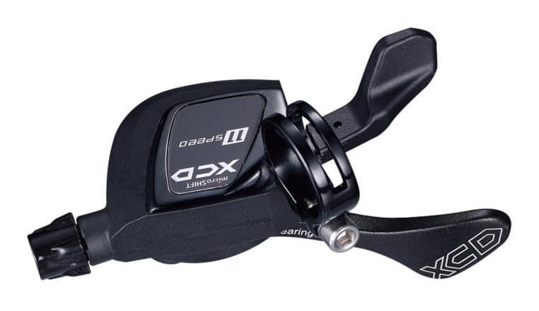Manetka MICROSHIFT XCD, Prawa, 11.rzędowa, Kompatybilna z Shimano, Xpress+ Trigger, Bez Wskaźnika Przełożeń (DWZ)
