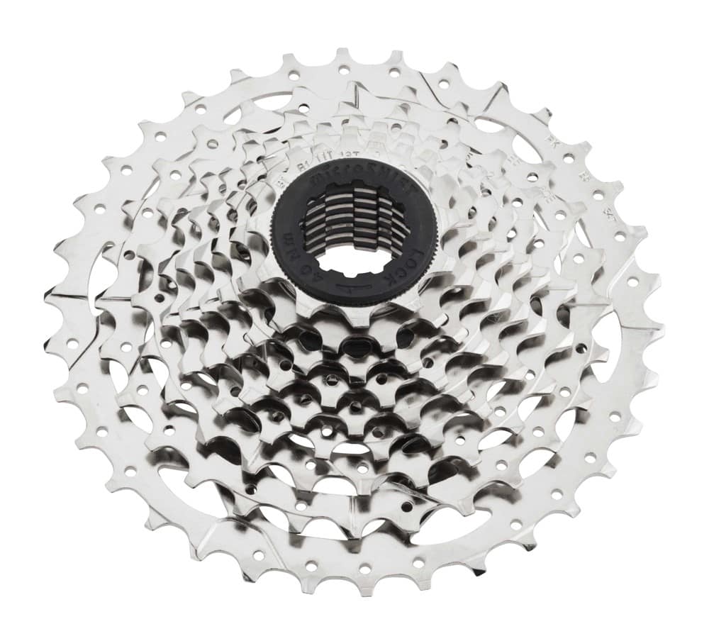 Kaseta MICROSHIFT MARVO, 9.rzędowa, Stalowa, Kompatybilna z Shimano, 11-13-15-18-21-24-28-32-36, Nickiel, (NEW))