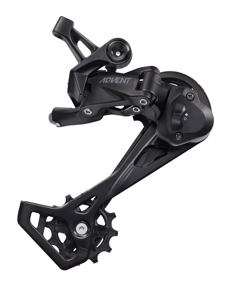 Przerzutka Tylna MICROSHIFT ADVENT, 9.rzędowa(2x9), Niekompatybilna z Shimano, Długi Wózek, Max. Tryb 42-46T, Pojemność 47T, Sprzęgło (NEW)