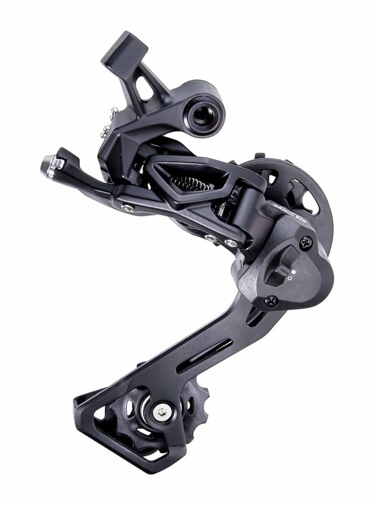 Przerzutka Tylna MICROSHIFT XLE, 10-11.rzędowa, Kompatybilna z Shimano, Średni Wózek, Max. Tryb 40-46T, Pojemność 41T, Sprzęgło (DWZ)