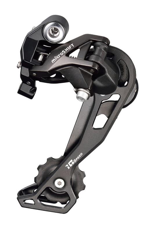 Przerzutka Tylna MICROSHIFT XLE, 10.rzędowa(1/2x10), Kompatybilna z Shimano, Krótki Wózek, Max. Tryb 32-36T, Pojemność 35T (DWZ)
