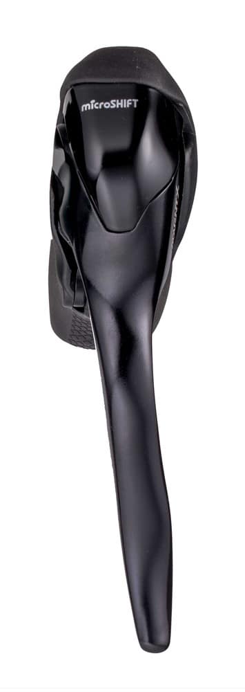 Klamkomanetka MICROSHIFT ADVENT X, Lewa, 1.rzędowa, Niekompatybilna z Shimano, Dual Control, Z Dźwiginią Hamulca Tylko, Czarna (NEW)