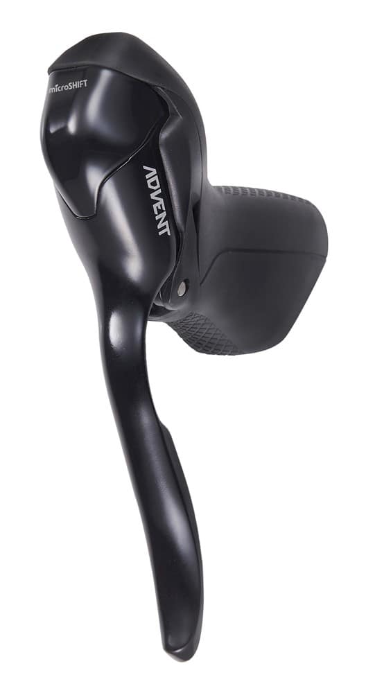 Klamkomanetka MICROSHIFT ADVENT, Lewa, 1.rzędowa, Niekompatybilna z Shimano, Dual Control, Z Dźwignią Hamulca Tylko, Czarna (NEW)