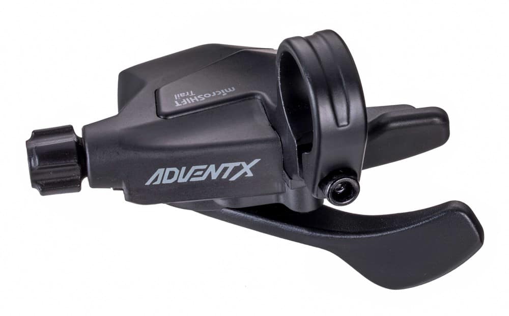 Manetka MICROSHIFT ADVENT X, Prawa, 10.rzędowa, Nie Kompatybilna z Shimano, Trigger, Bez Wskaźnika Przełożeń (DWZ)