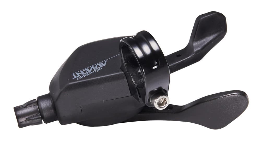 Manetka MICROSHIFT ADVENT, Prawa, 9.rzędowa, Niekompatybilna z Shimano, Xpress Trigger, Bez Wskaźnika Przełożeń (DWZ)