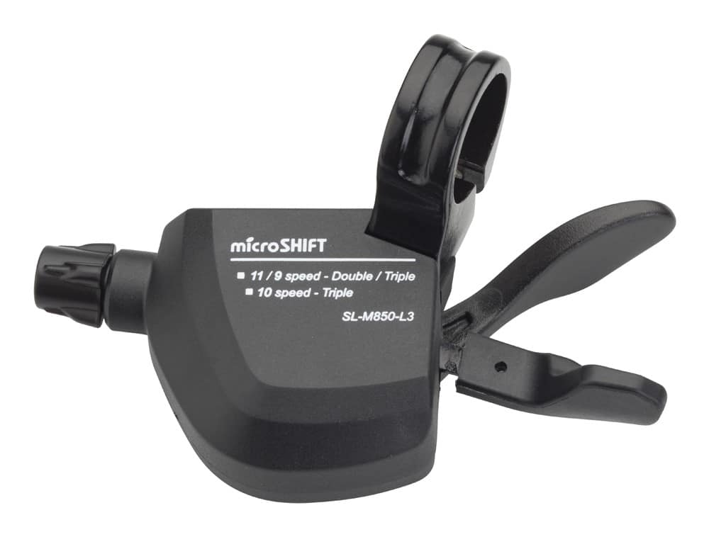 Manetka MICROSHIFT XLE, Lewa, 3.rzędowa, Kompatybilna z Shimano, Xpress Trigger, Bez Wskaźnika Przełożeń (DWZ)