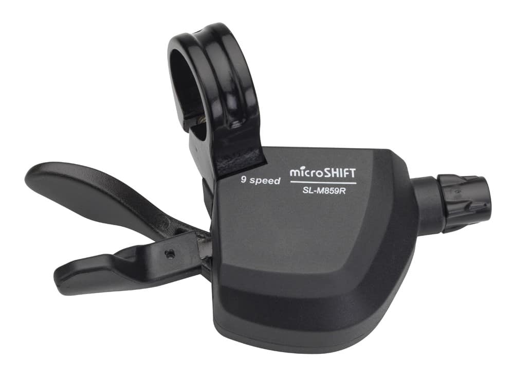 Manetka MICROSHIFT MARVO, Prawa, 9.rzędowa, Kompatybilna z Shimano, Xpress Trigger, Bez Wskaźnika Przełożeń (DWZ)