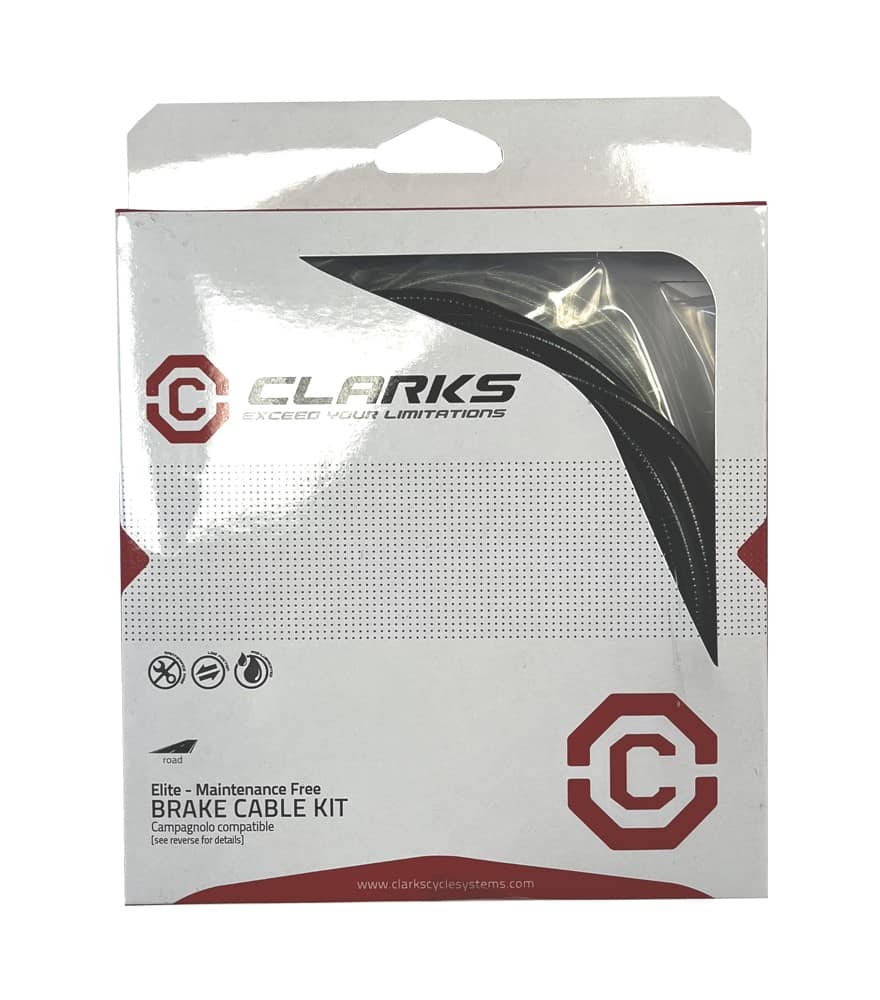 CLARKS 7150 stabdžių troselio ir šarvo komplektas, cinkuotas, suteptas, plentui