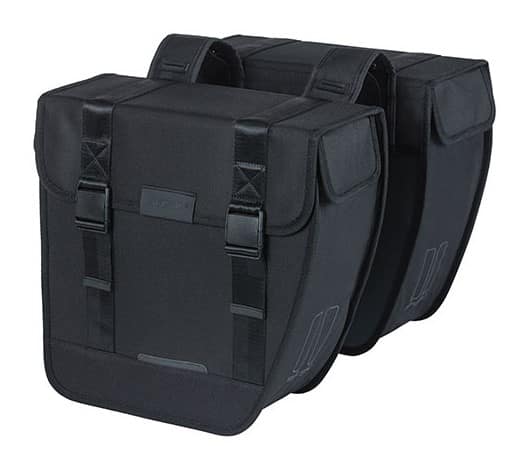 Sakwa podwójna BASIL TOUR DOUBLE PANNIER BAG 28L, Universal Bridge System, wodoodporna black (WYPRZEDAŻ -50%)