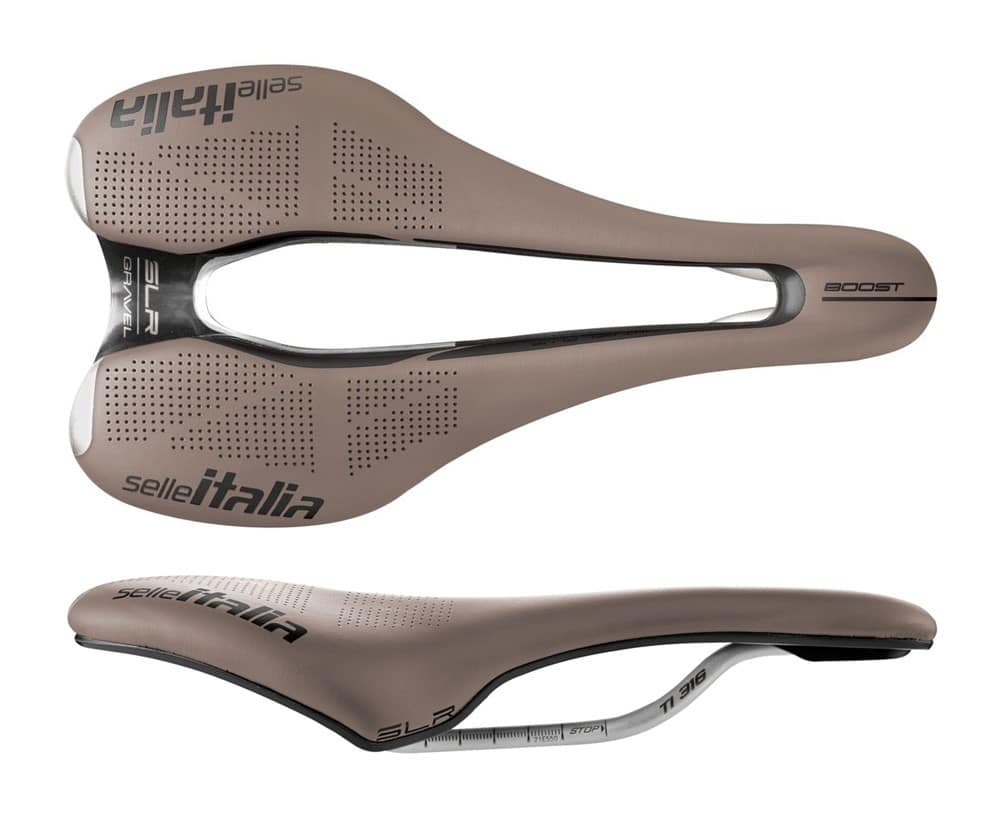SELLE ITALIA SLR BOOST GRAVEL TI316 SUPERFLOW S balnelis (ID Match S3), rudas, 204 g