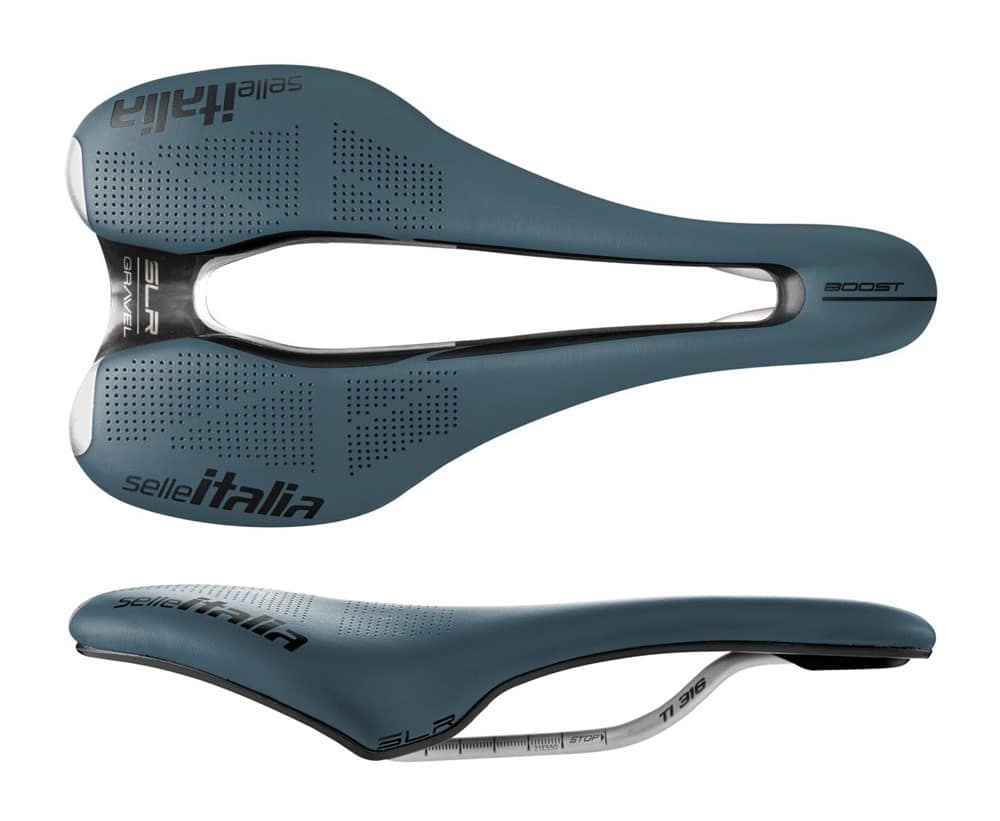 SELLE ITALIA SLR BOOST GRAVEL TI316 SUPERFLOW S balnelis (ID Match S3), mėlynas, 204 g