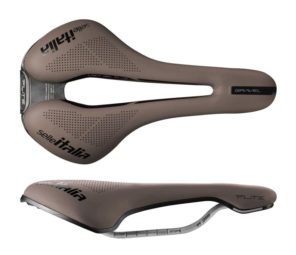 SELLE ITALIA FLITE BOOST GRAVEL TI316 SUPERFLOW L balnelis (ID Match L3), rudas, 232 g