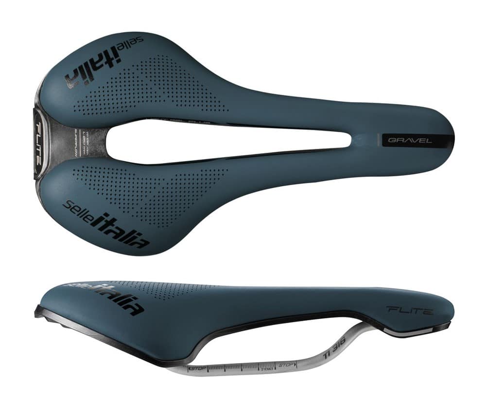 SELLE ITALIA FLITE BOOST GRAVEL TI316 SUPERFLOW S balnelis (ID Match S3), mėlynas, 228 g
