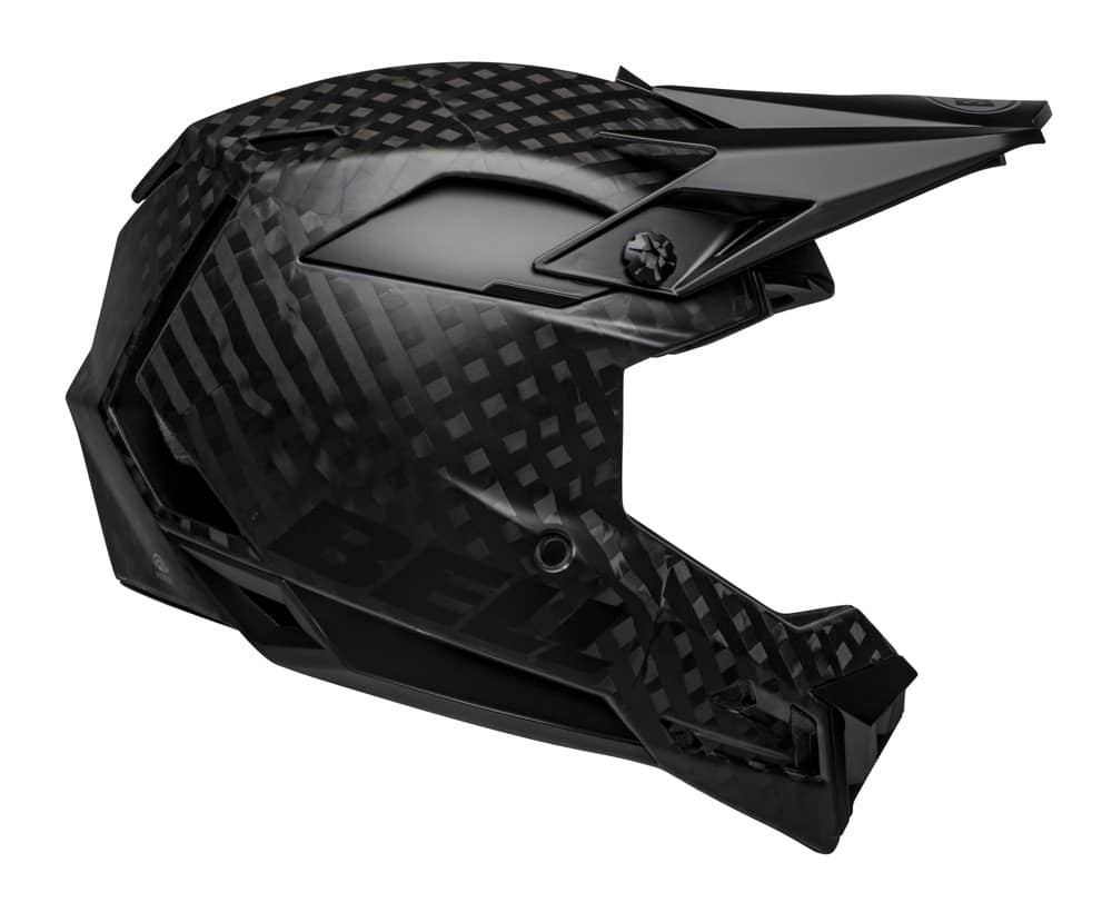 Visą veidą dengiantis šalmas BELL FULL-10 CARBON SPHERICAL matinis juodas, dyd. M (55–57 cm)