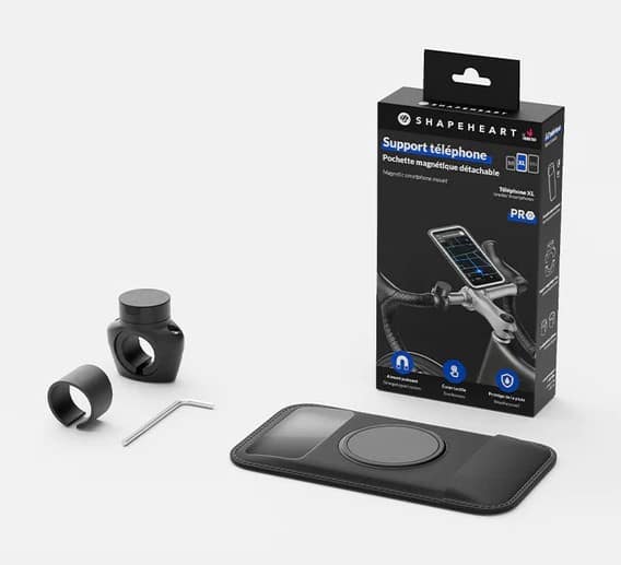 Uchwyt rowerowy na telefon SHAPEHEART PRO XL, Mocowanie na kierownicy (NEW)
