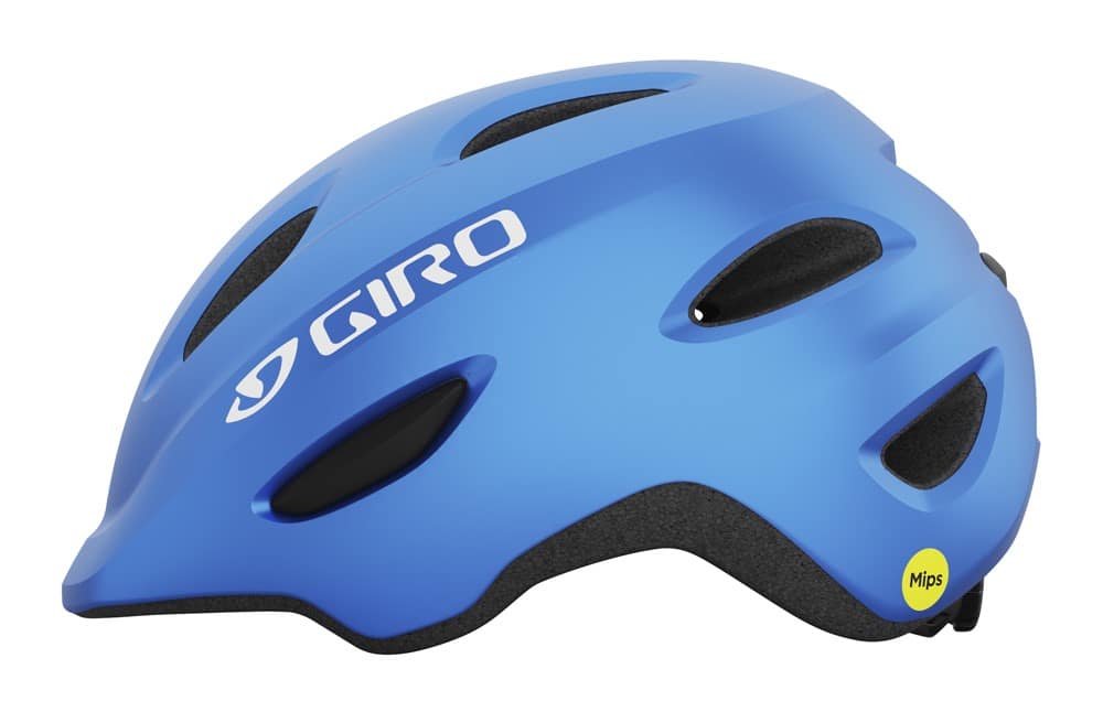 Vaikiškas šalmas GIRO SCAMP MIPS matinis anoduotas mėlynas, dydis XS (45-49 cm)