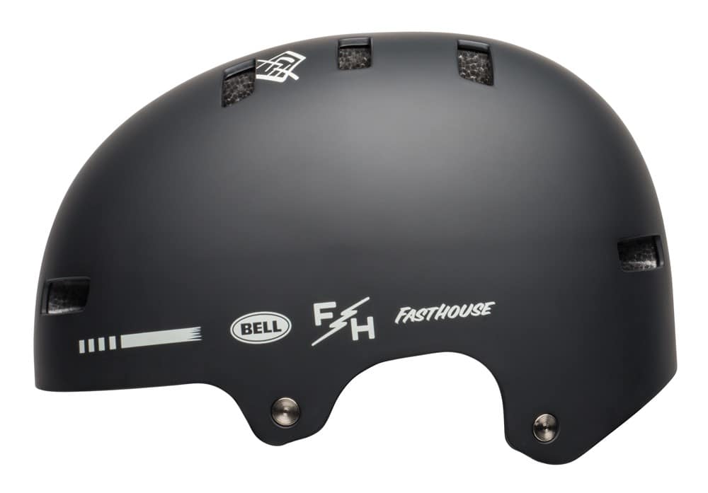 Jaunimo šalmas BELL SPAN matinis juodas ir baltas „Fasthouse“, dydis S (51–55 cm)