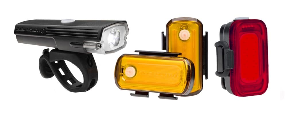 Zestaw lampki BLACKBURN LUMINATE 360 LIGHT SET przód 550 lumenów, tył 40 lumenów, bok 40 lumenów (NEW).