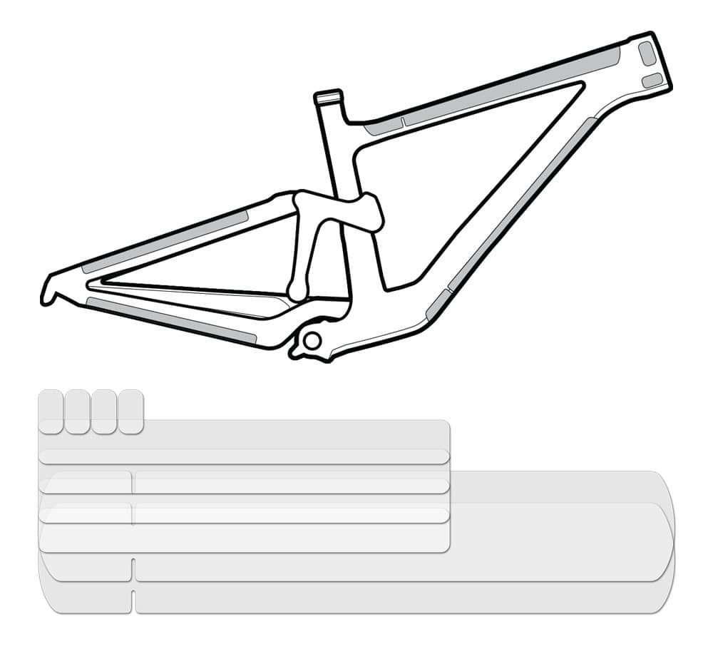 Osłona na ramę LIZARDSKINS CLEAR Protective Frame Wrap - Frame Kit przezroczysta połysk (NEW 2025)