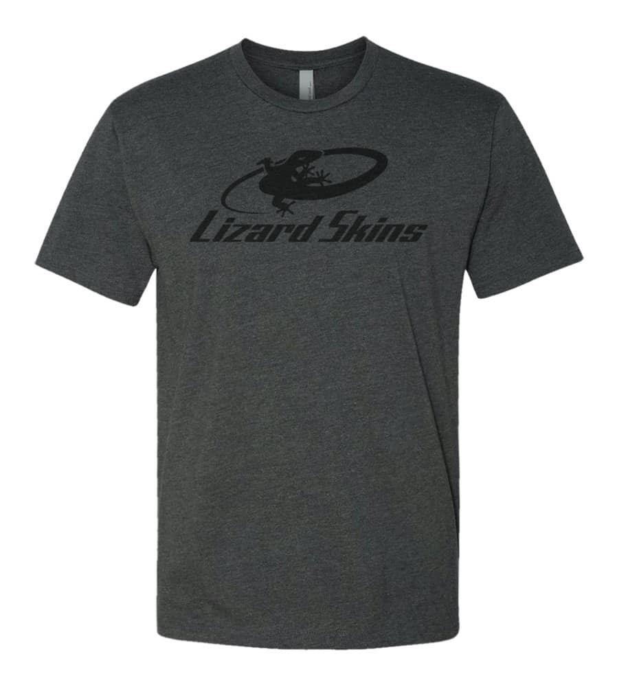 Marškinėliai LIZARD SKINS SUBTLE LOGO anglies pilki, dydis L