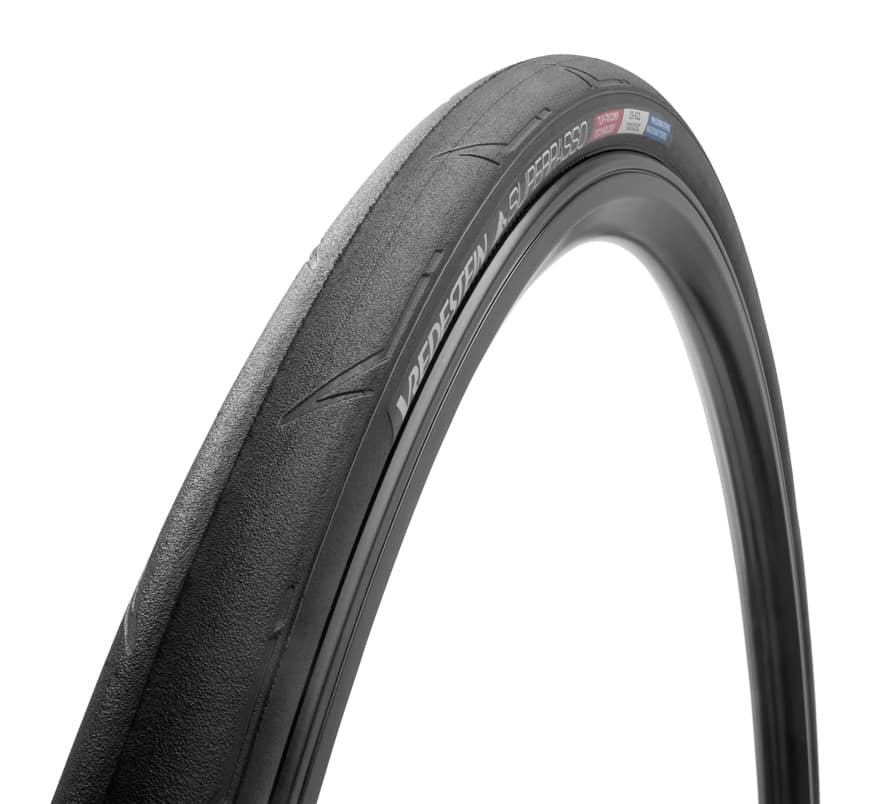 Opona szosowa VREDESTEIN Superpasso, 700x25C (25-622), Zwijana, TPI150, 300g, TLR, Czarna (DWZ)