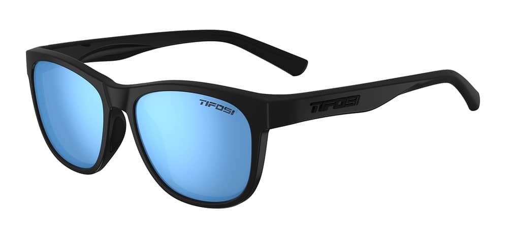 Okulary TIFOSI SWANK POLARIZED blackout (1 szkło Sky Blue Mirror POLARYZACJA ~12% transmisji światła) (NEW)