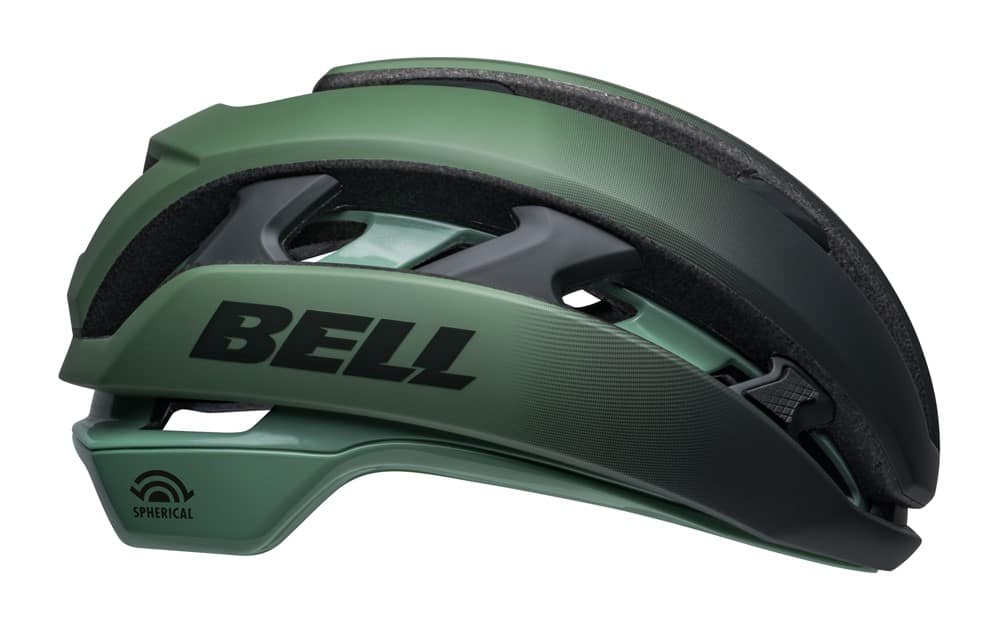 Gravel ir plento šalmas BELL XR SPHERICAL, matinis ir blizgus žalias „Flare“, dydis M (55–59 cm)