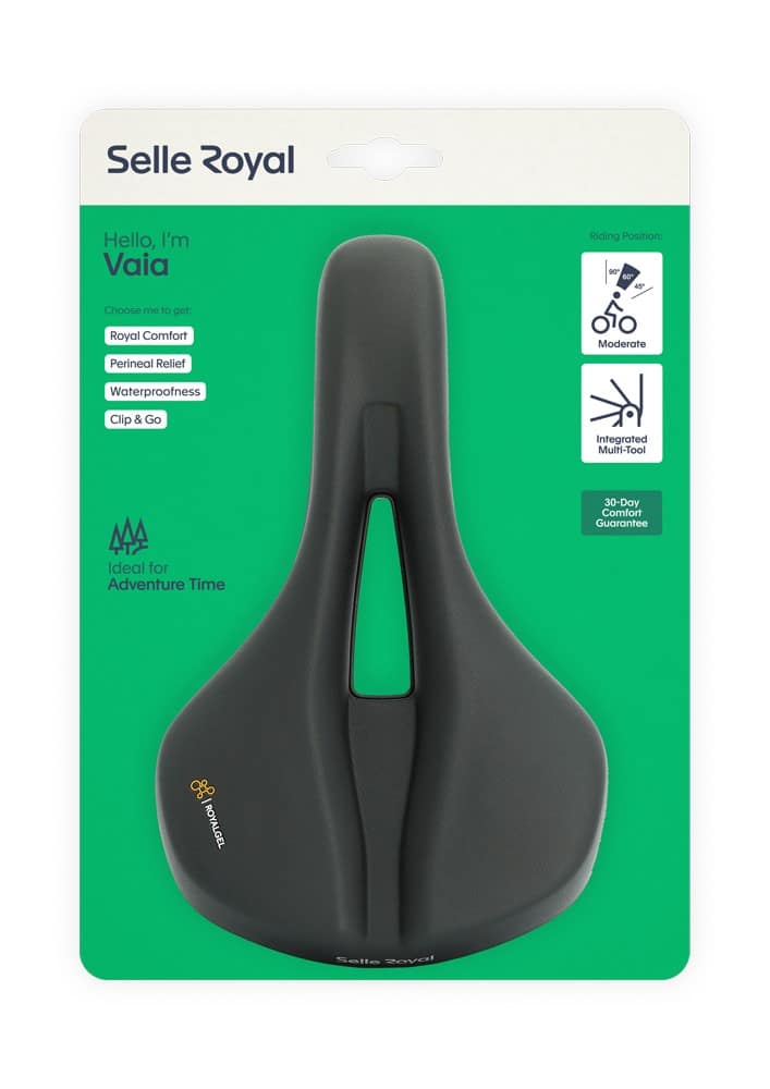 Siodło SELLEROYAL VAIA MODERATE 60st. żelowe, ergonomiczny kanał, unisex, 406g (NEW)