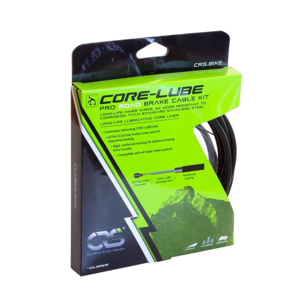 CLARKS PRO RACE Core-Lube Pro plento stabdžių troselio ir šarvo komplektas