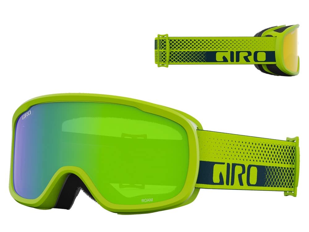 Gogle zimowe GIRO ROAM ANO LIME FLOW (OTG) (Cylindryczne) (szyba LODEN GREEN 26% S2 + YELLOW 77% S1) (NEW 2023/2024)