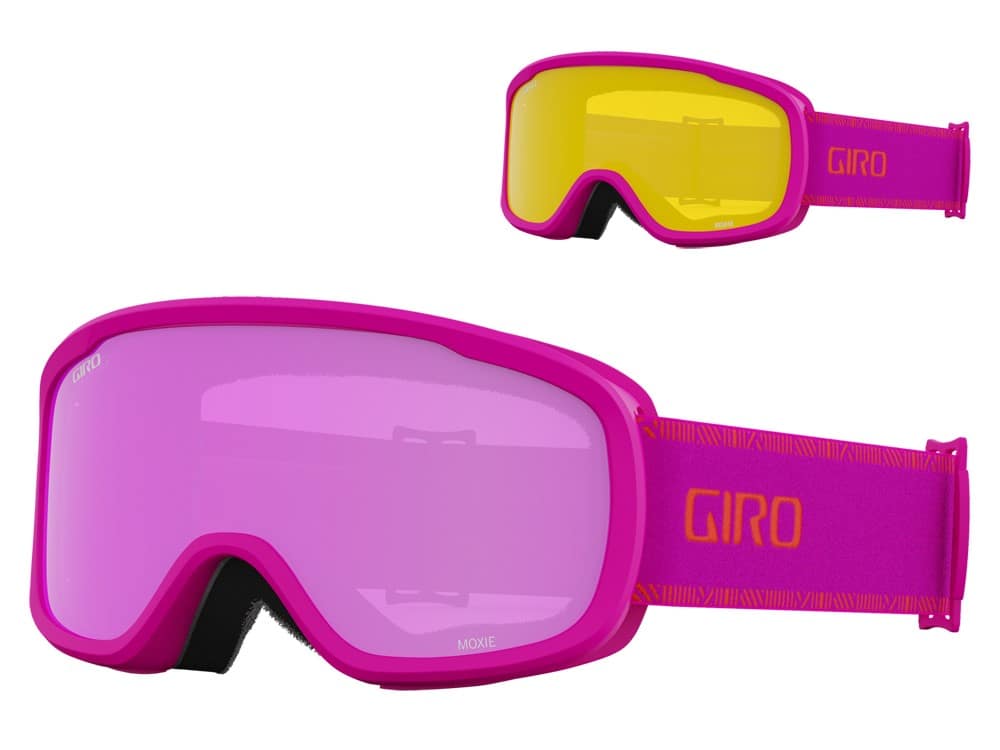 Gogle zimowe GIRO MOXIE PINK CHUTE (Cylindryczne) (szyba AMBER PINK 19-42% S2 + YELLOW 77% S1) (NEW 2023/2024).