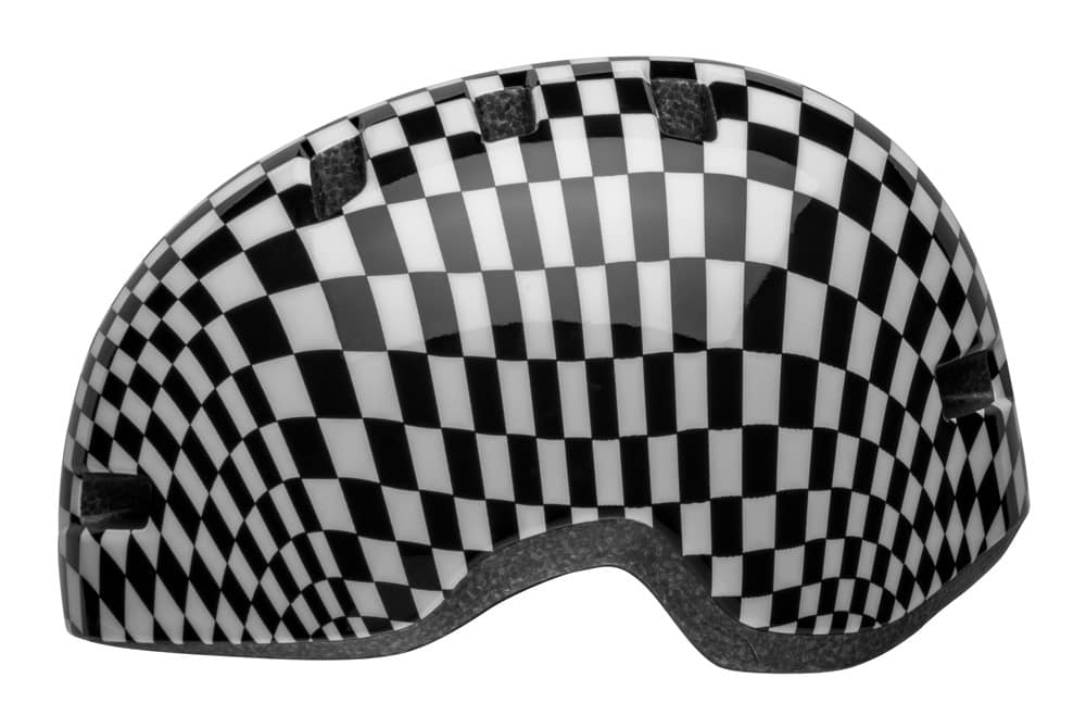 Vaikiškas šalmas BELL LIL RIPPER blizgus juodas ir baltas languotas, dydis XS (45–52 cm)