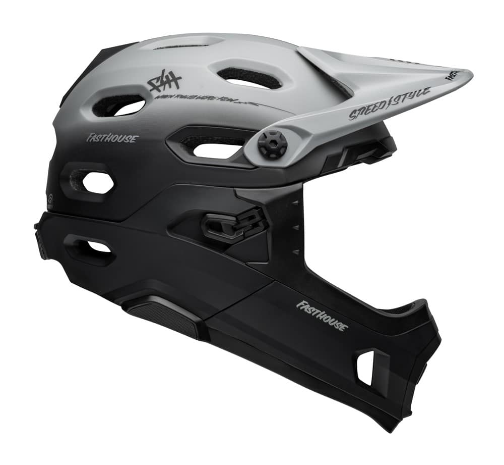 Kask full face BELL SUPER DH SPHERICAL fasthouse taco tuesday matte gray black roz. L (58–62 cm) (NEW 2025)