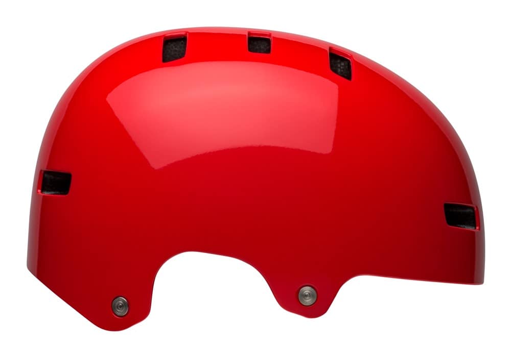 Jaunimo šalmas BELL SPAN blizgus tamsiai raudonas, dydis S (51–55 cm)