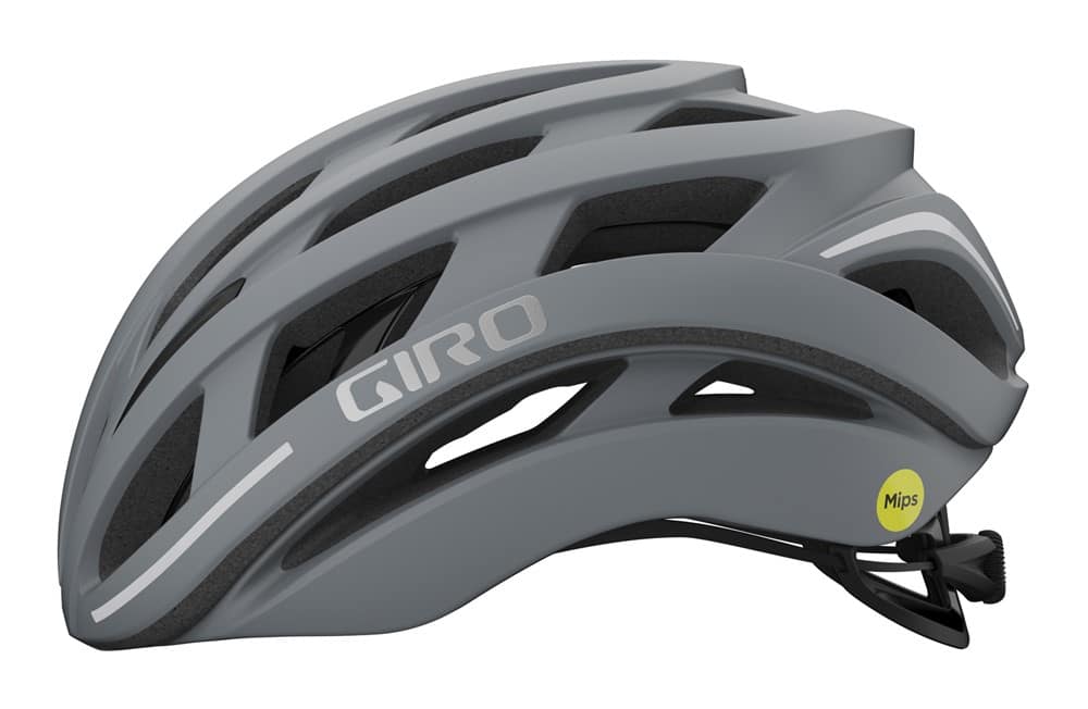 Plento šalmas GIRO HELIOS SPHERICAL, matinis „Sharkskin“ pilkas, dydis L (59-63 cm)