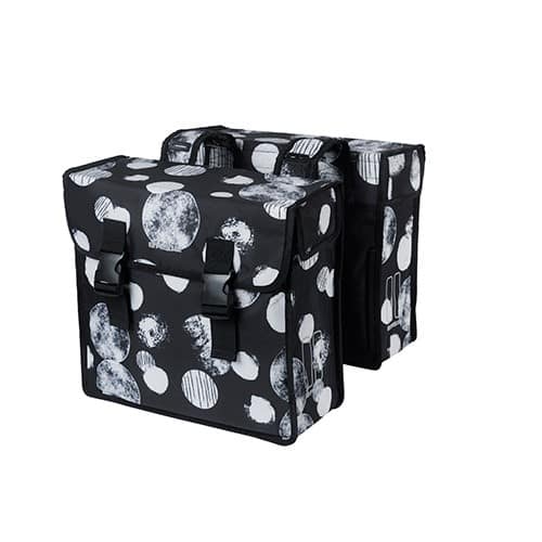 Sakwa podwójna BASIL MARA XL SPHERE 35L, Universal Bridge System, wodoodporna black grey (NEW)