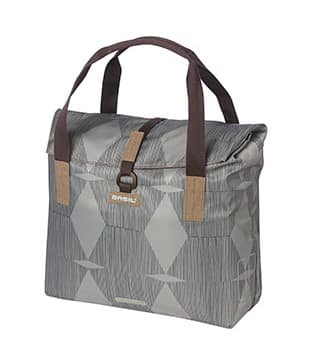 Sakwa pojedyncza BASIL ELEGANCE BICYCLE SHOPPER 20-26L Hook On System, wodoodporna chateau taupe (NEW)