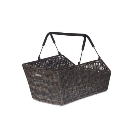Kosz tylny na bagażnik BASIL CENTO RATTAN LOOK MULTI, MULTI System, (bez wspornika) wodoodporny nature brown (WYPRZEDAŻ -50%)