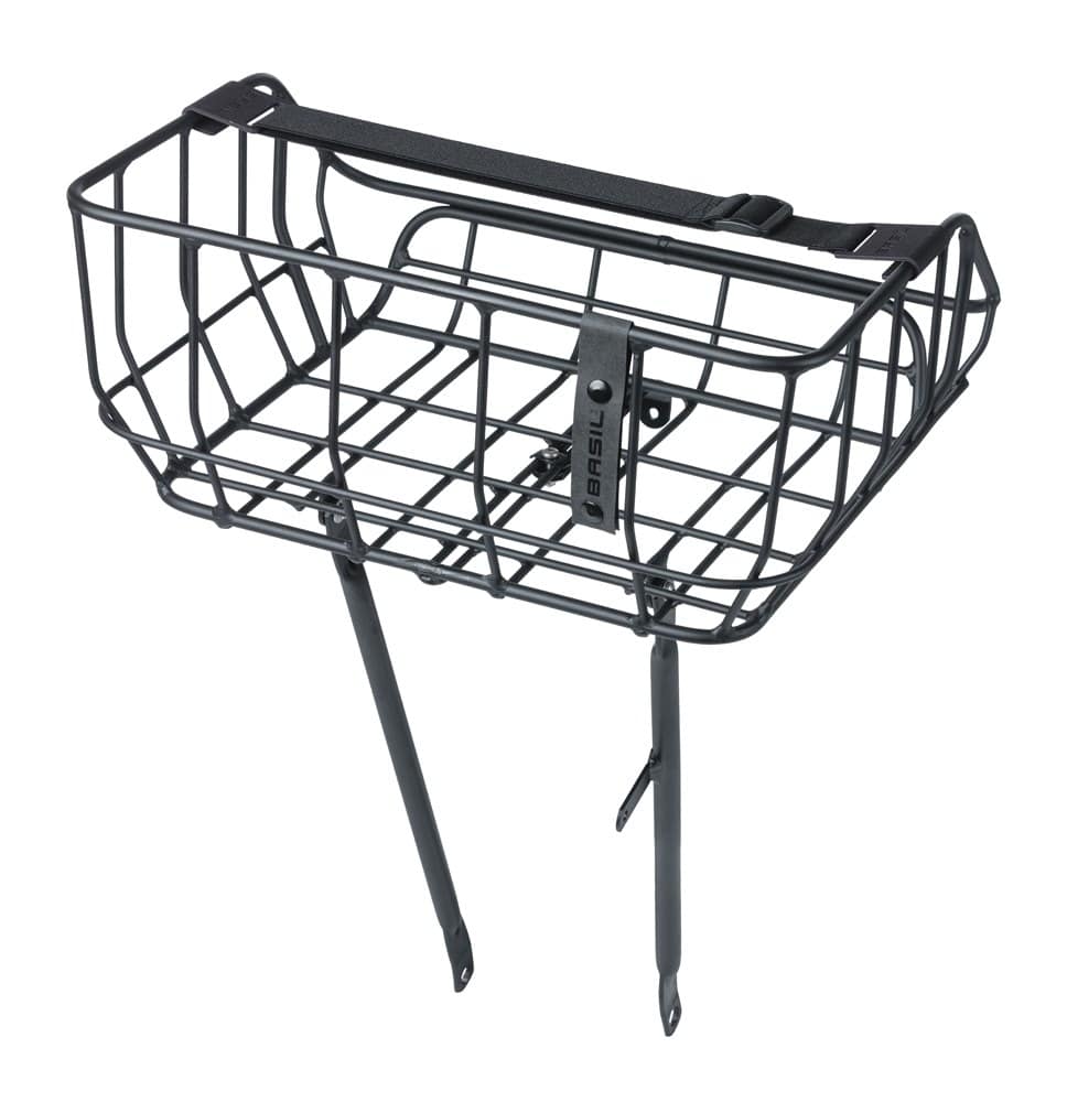 Bagażnik przedni BASIL PORTLAND BICYCLE FRONT BASKET,26"-28", 25 litrów/10kg, matt black (NEW)