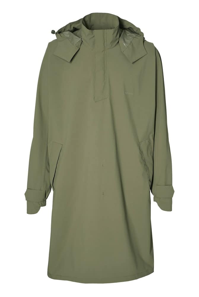 Ponczo przeciwdeszczowe unisex BASIL MOSSE BICYCLE RAIN PONCHO UNISEX 100% waterproof olive green roz.XL/XXL (WYPRZEDAŻ -50%)