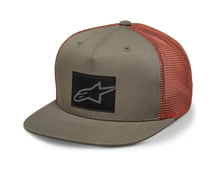 Czapka z daszkiem ALPINESTARS SUSSED TRUCKER HAT, Military/Orange - roz. One Size (NEW)