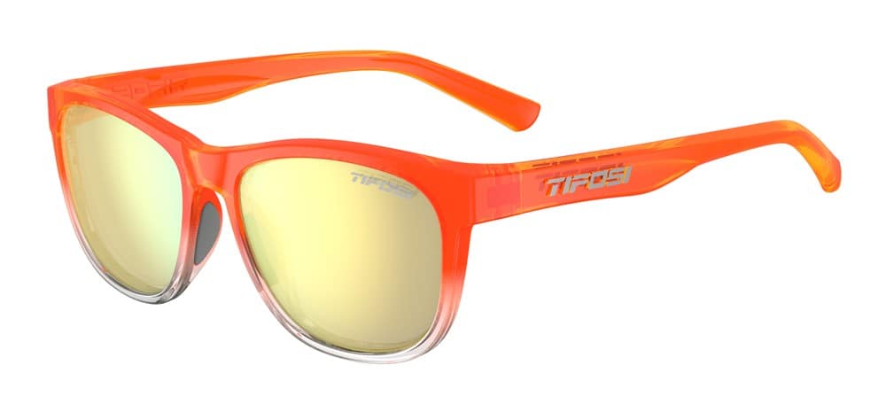Okulary TIFOSI SWANK orange rush (1 szkło Smoke Yellow Mirror 13% transmisji światła) (NEW).
